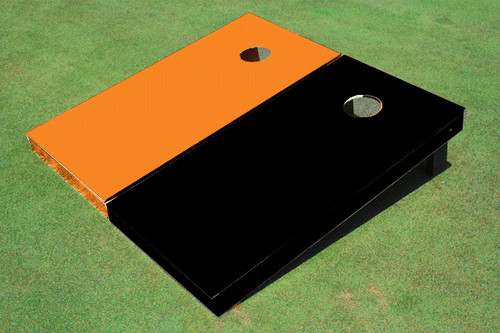 Orange and black - black, alternating